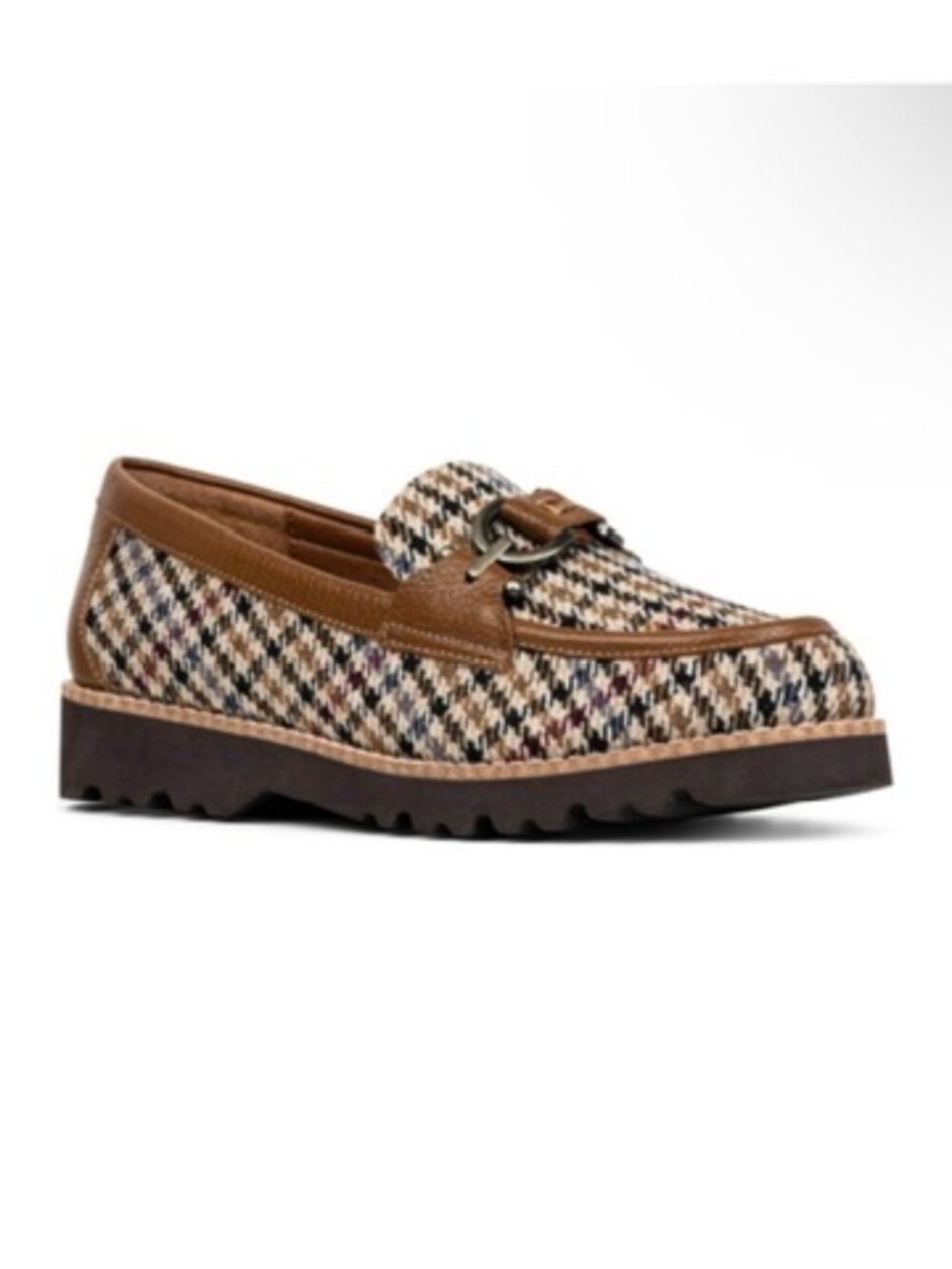 New Donald Pliner Clio Loafer Saddle Textile Sz US 9.5